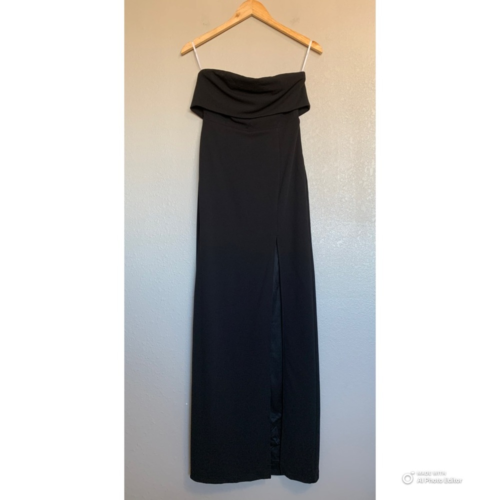 Lulus Small Classy Consideration Black Strapless … - image 2